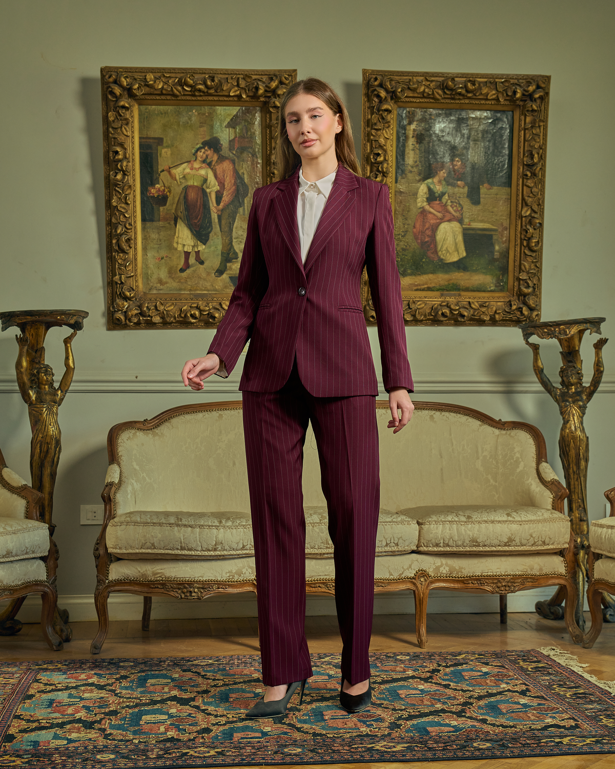 Modern Executive Pinstripe Set