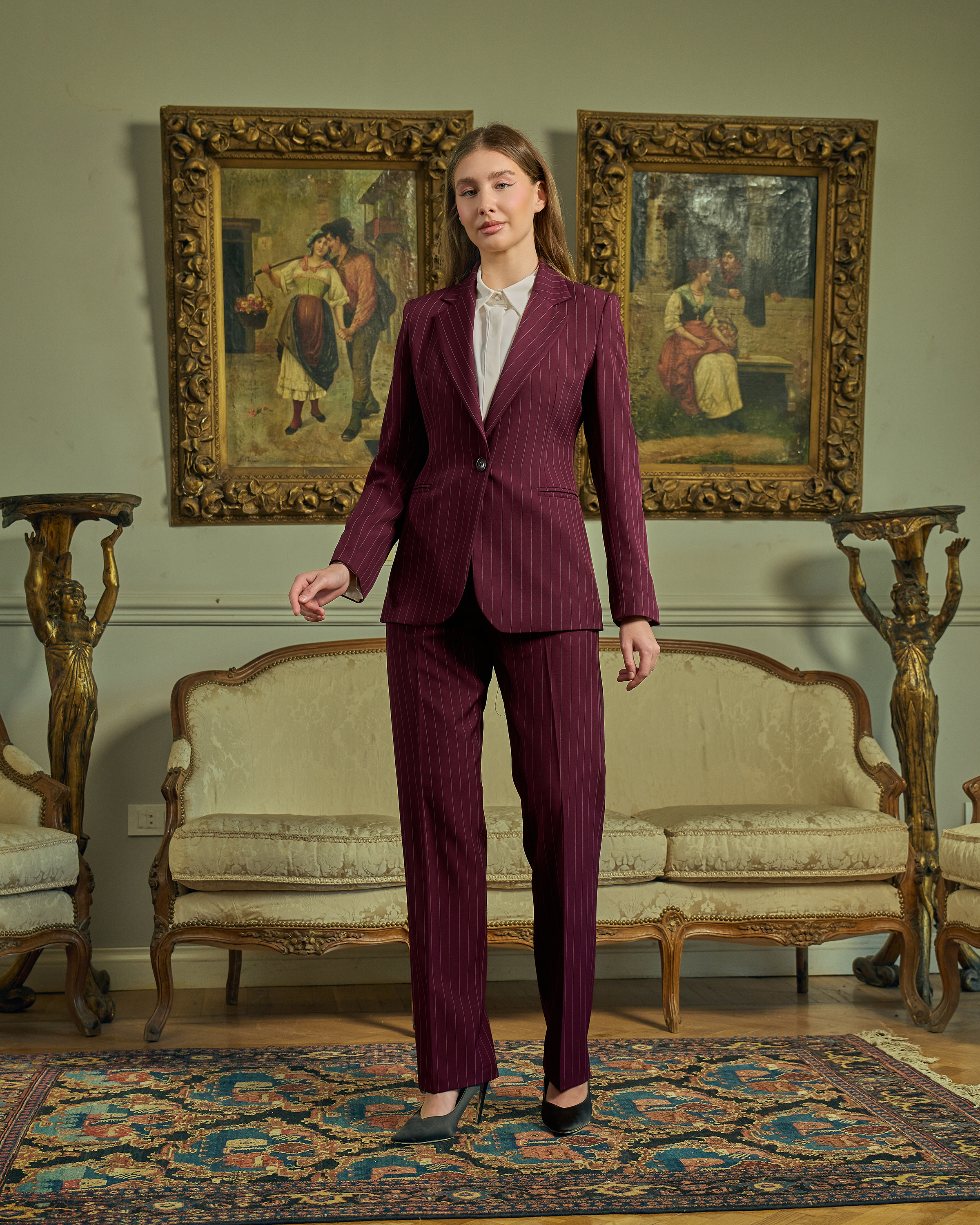 Modern Executive Pinstripe Set