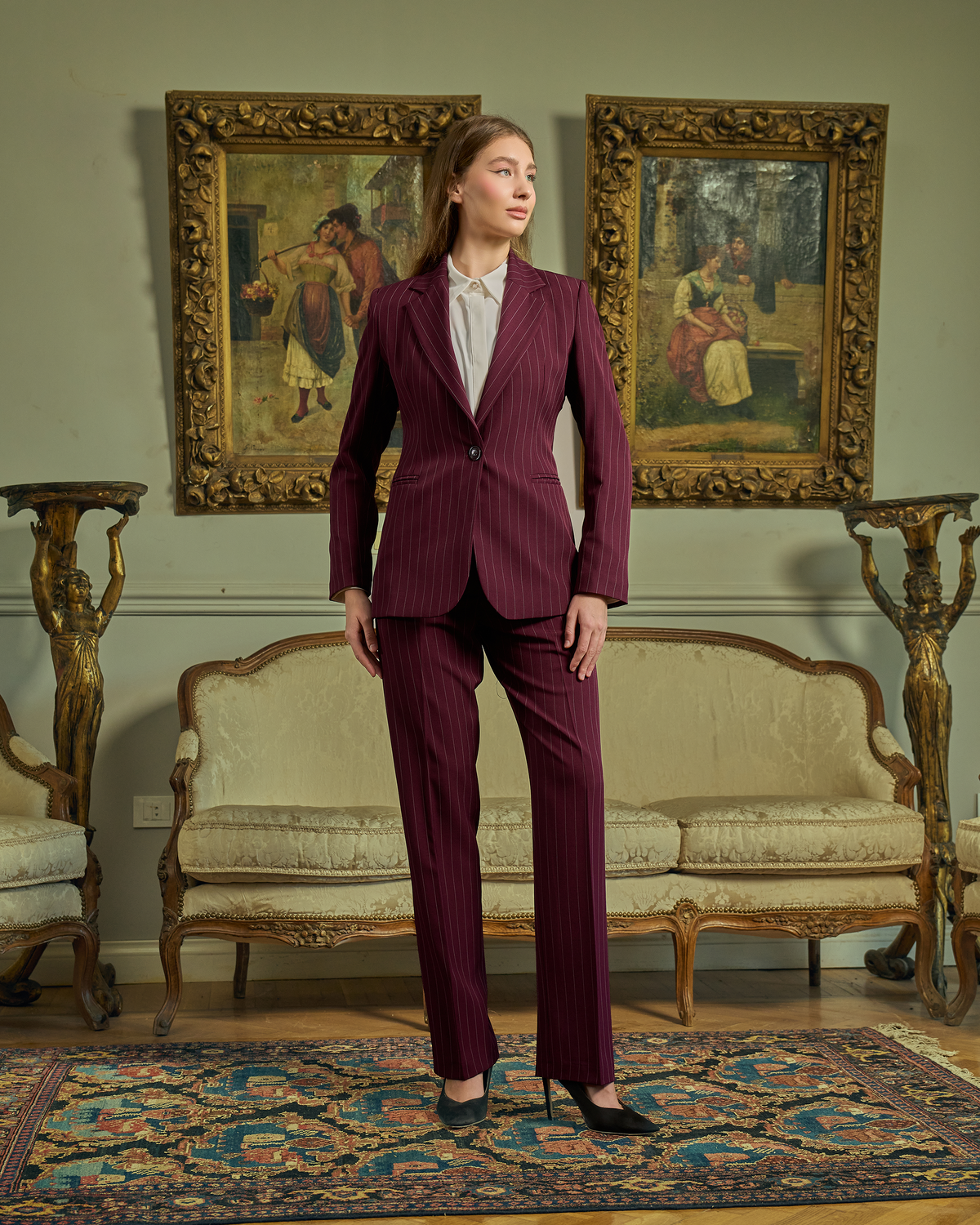 Modern Executive Pinstripe Set