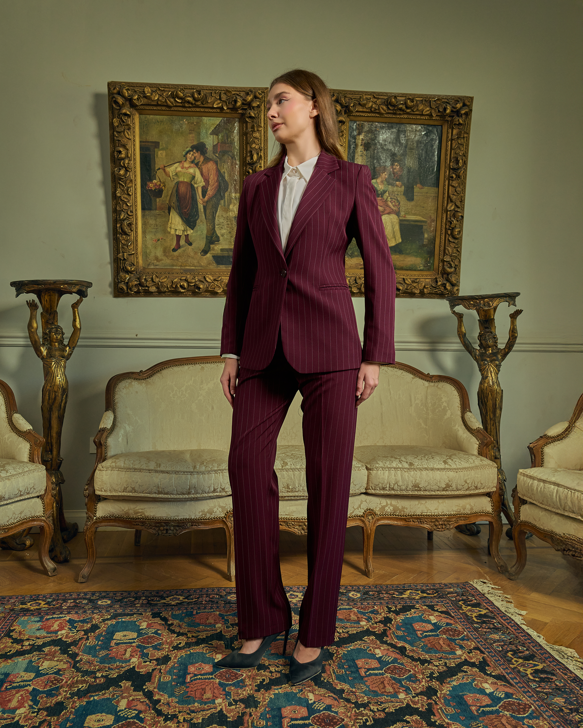 Modern Executive Pinstripe Set