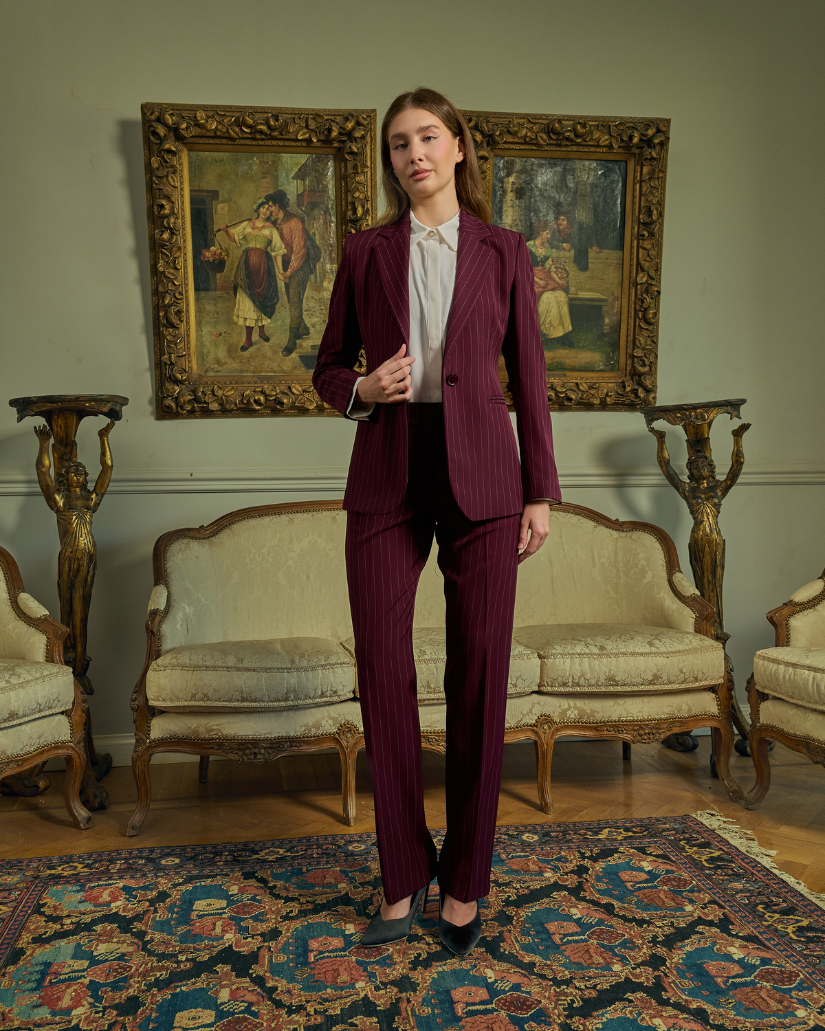 Modern Executive Pinstripe Set
