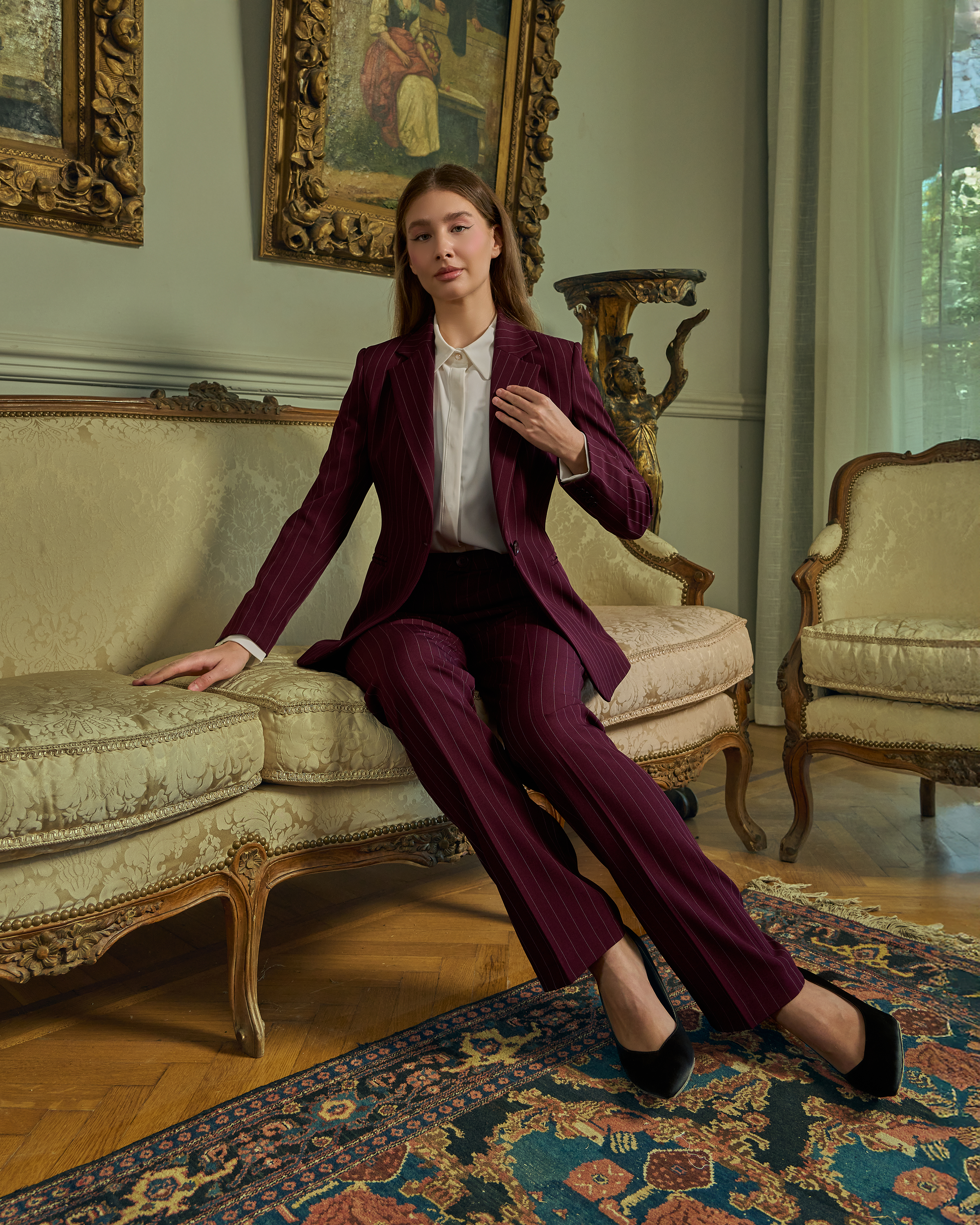 Modern Executive Pinstripe Set