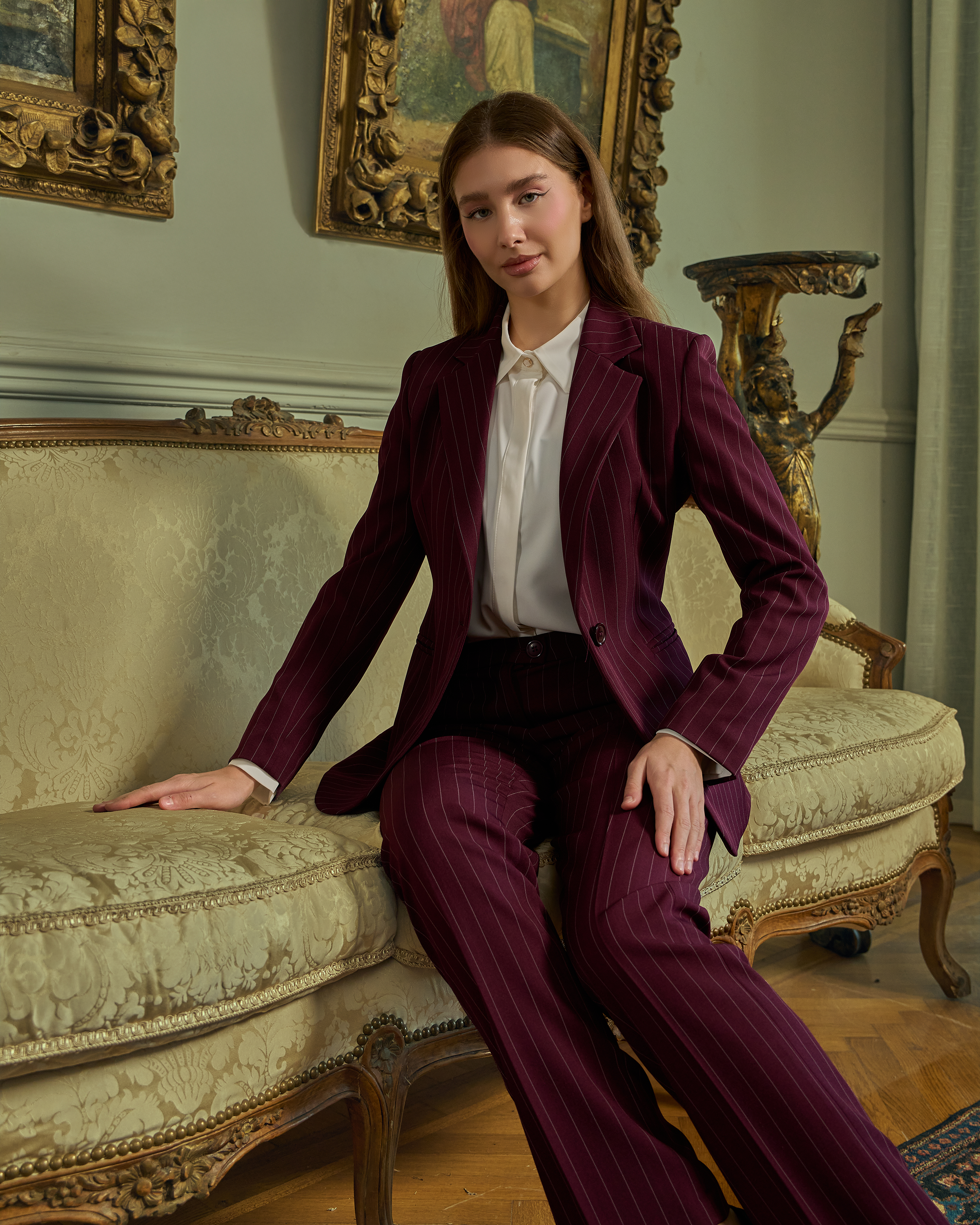 Modern Executive Pinstripe Set — 6