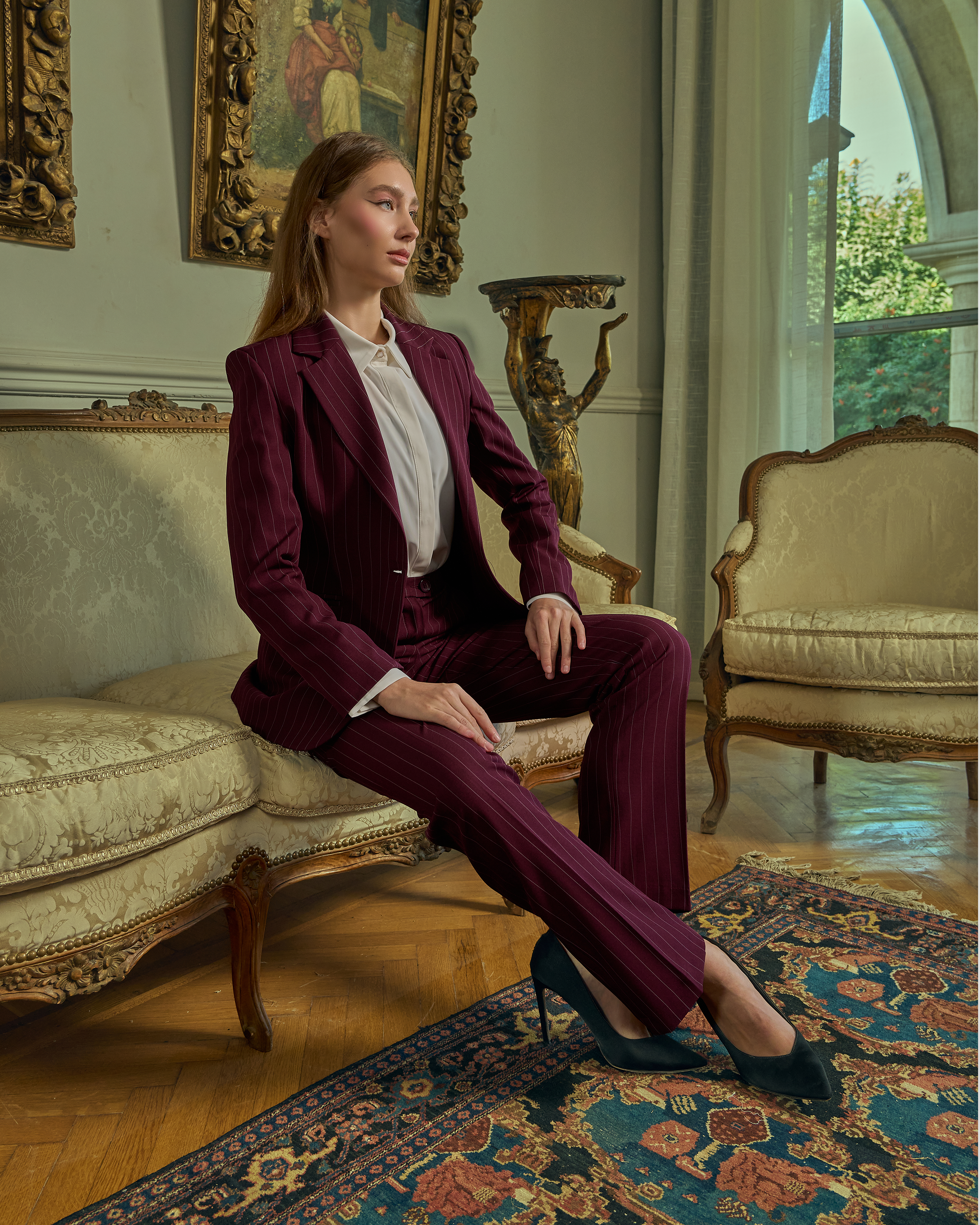 Modern Executive Pinstripe Set — 1