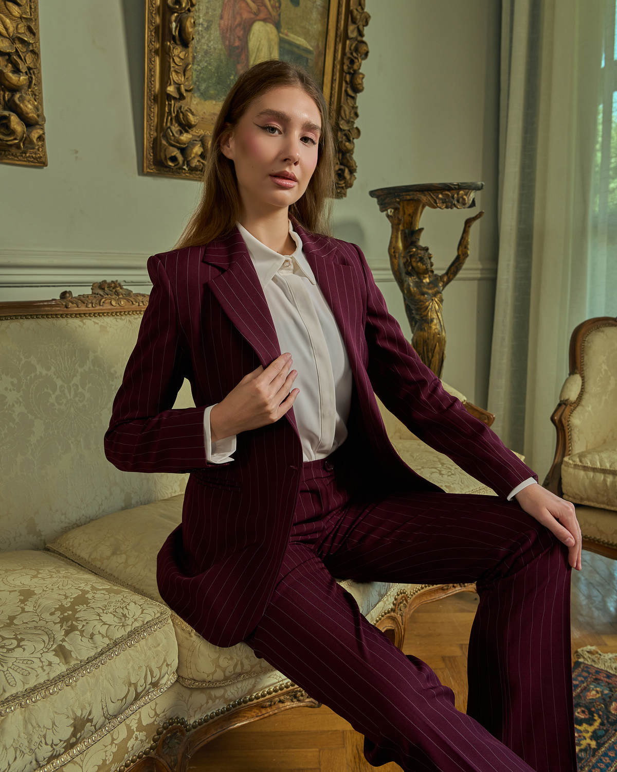 Modern Executive Pinstripe Set