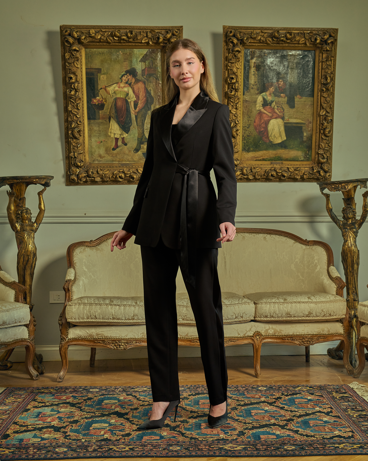 The Satin-Lapel Tailored Tuxedo Suit