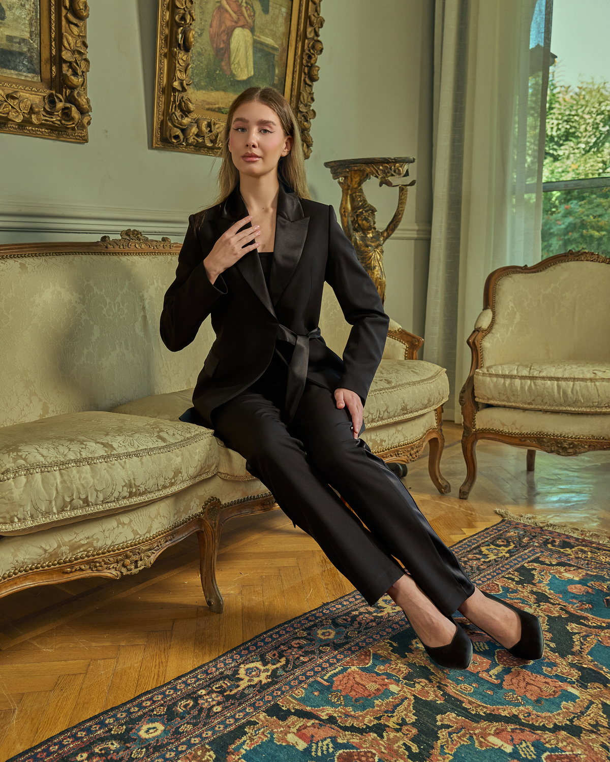 The Satin-Lapel Tailored Tuxedo Suit