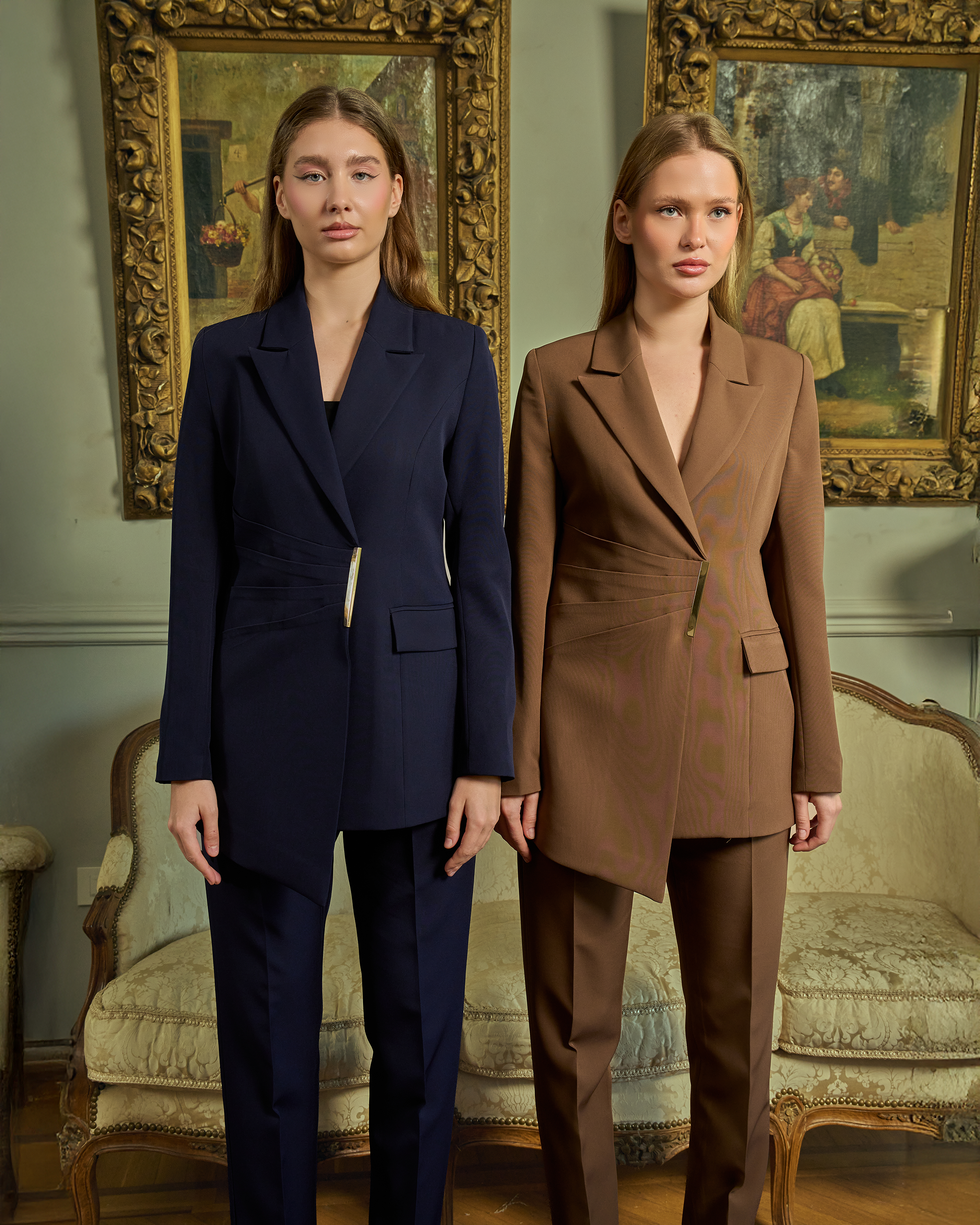 Sculptural Waist Tailored Suit Set — 6